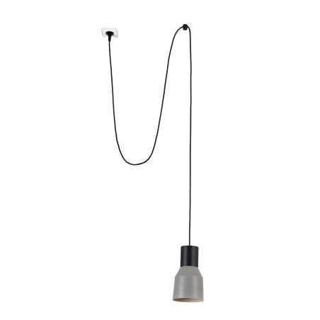 Lampe de plafond en acier E27 noir COUDOUR