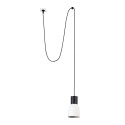 Lampe de plafond en acier E27 noir SANNES