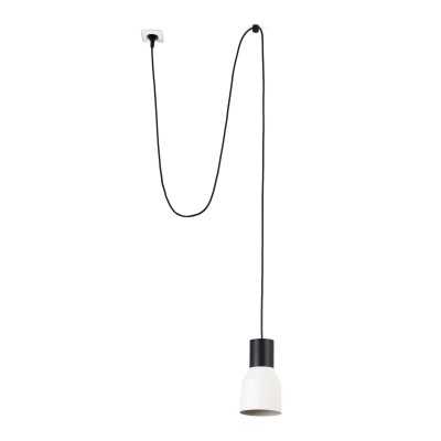 Lampe de plafond en acier E27 noir SANNES