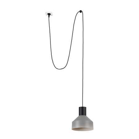 Lampe de plafond en acier E27 noir BUSSANG