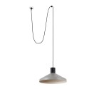 Lampe de plafond en acier E27 noir ANCHAY