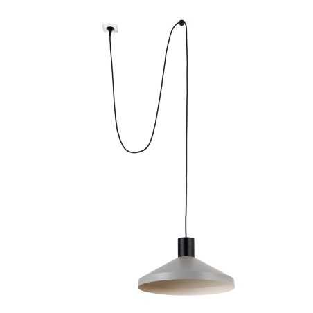 Lampe de plafond en acier E27 noir ANCHAY