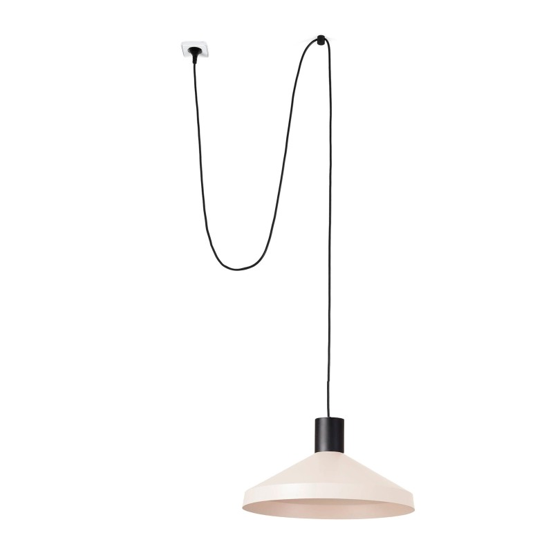 Lampe de plafond en acier E27 noir LINANT