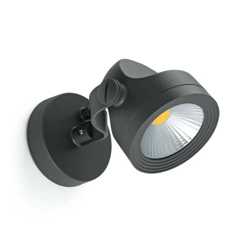 Lampe mur aluminium LED intégré gris MURES