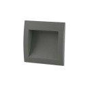 Lampe mur aluminium LED intégré gris DUCLAIR
