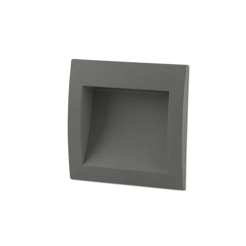 Lampe mur aluminium LED intégré gris DUCLAIR