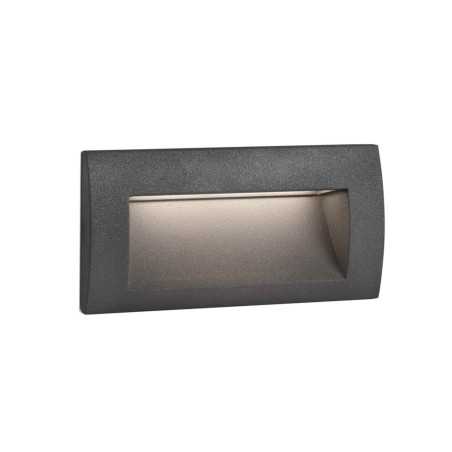 Lampe mur aluminium LED intégré gris SAONNET