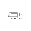 Lampe mur aluminium LED intégré gris SAONNET