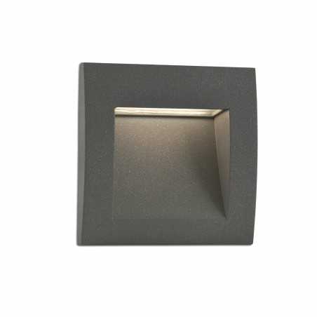 Lampe mur aluminium LED intégré gris CHALUS