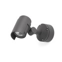 Lampe mur aluminium LED intégré gris BOUCAU