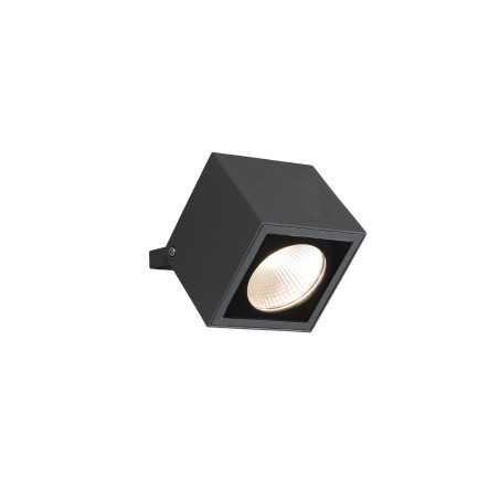 Lampe mur aluminium LED intégré gris FOUGERE