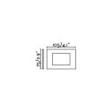 Lampe mur aluminium LED intégré blanc mat BOUESSE