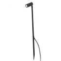 Lampe sol aluminium LED intégré noir mat FRESNOY