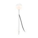 Lampe sol aluminium LED intégré blanc mat GRENAY