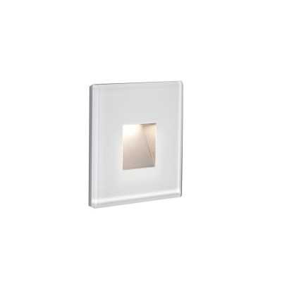Lampe murale en polycarbonate LED intégré blanc mat CHADRON