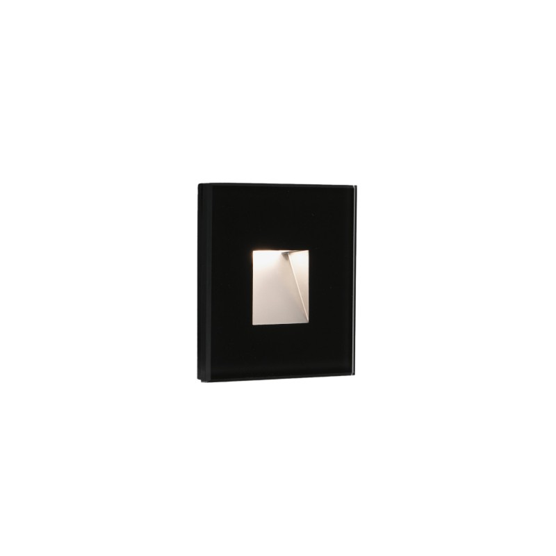 Lampe murale en polycarbonate LED intégré noir mat LHOMME