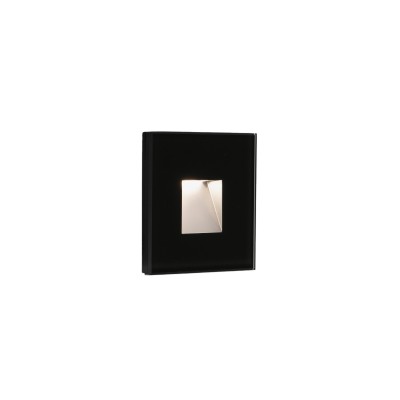 Lampe murale en polycarbonate LED intégré noir mat ILLIEN