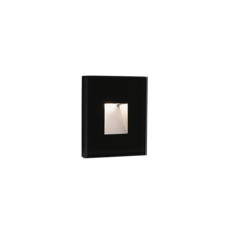 Lampe murale en polycarbonate LED intégré noir mat ILLIEN