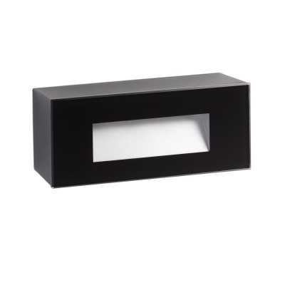 Lampe murale en polycarbonate LED intégré noir mat CLARET