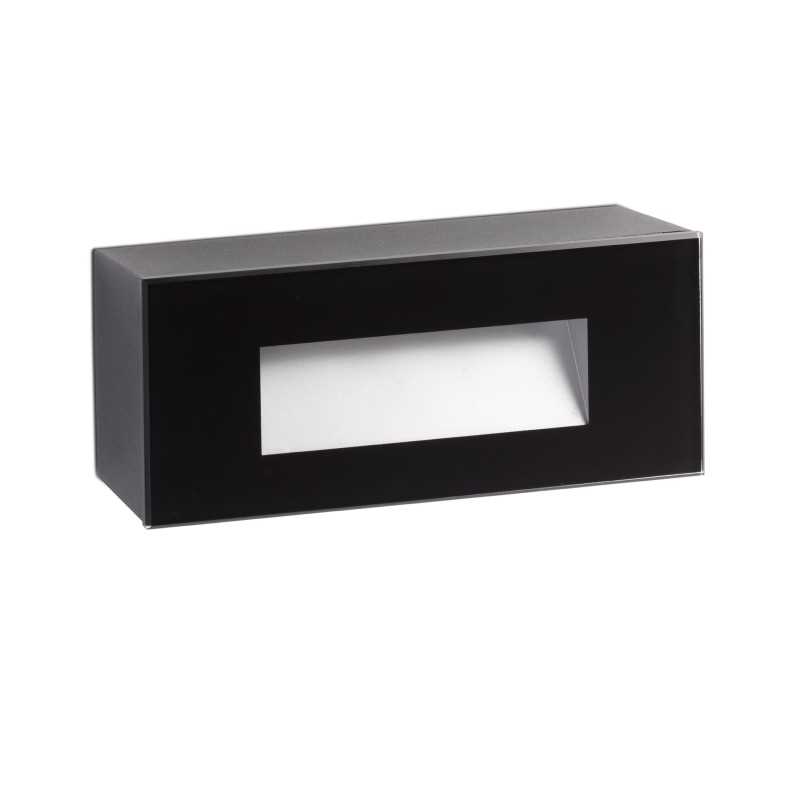 Lampe murale en polycarbonate LED intégré noir mat CLARET