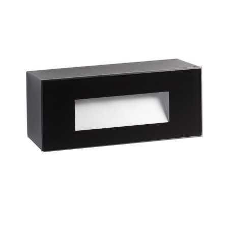 Lampe murale en polycarbonate LED intégré noir mat CLARET