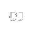 Lampe murale en aluminium LED intégré gris LE THIL