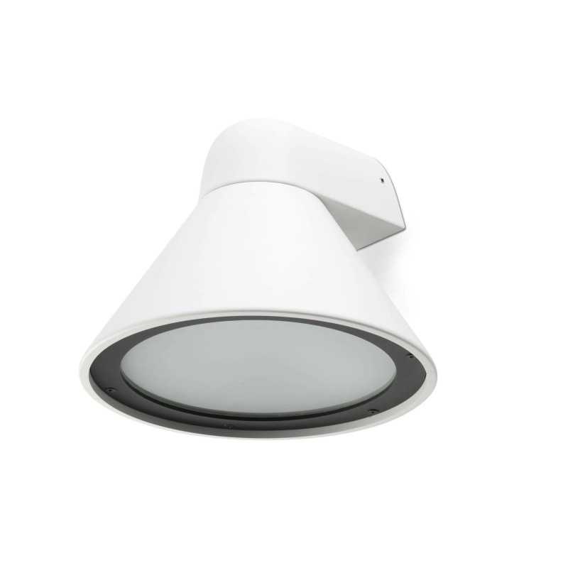 Applique murale en aluminium E27 blanc mat COMINES