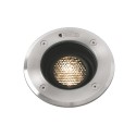 Lampe de sol en acier LED intégré acier brossé MONTAY