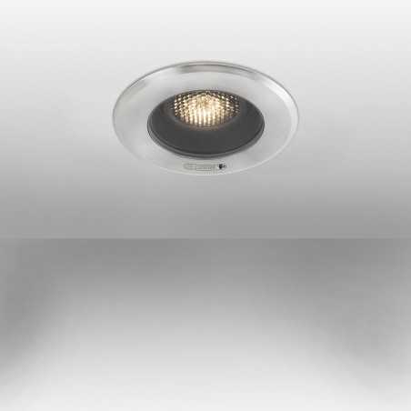 Lampe de plafond en acier GU10 acier brossé JOUDES