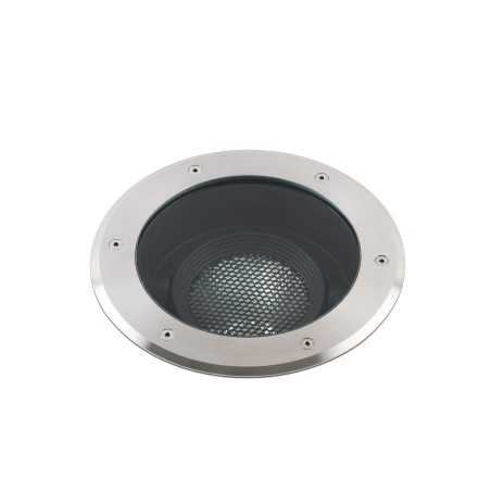 Lampe de sol en acier LED intégré acier brossé ESPINAS