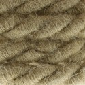 Câble tressé décoratif de style rustique type sac, épaisseur de 16 mm.
