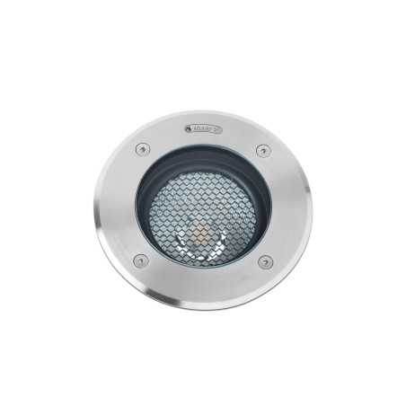 Lampe de sol en acier avec GU10 en acier brossé, NEUHOF