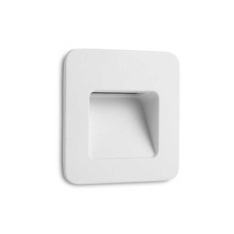Lampe murale en aluminium avec LED intégrée en blanc mat, URBISE