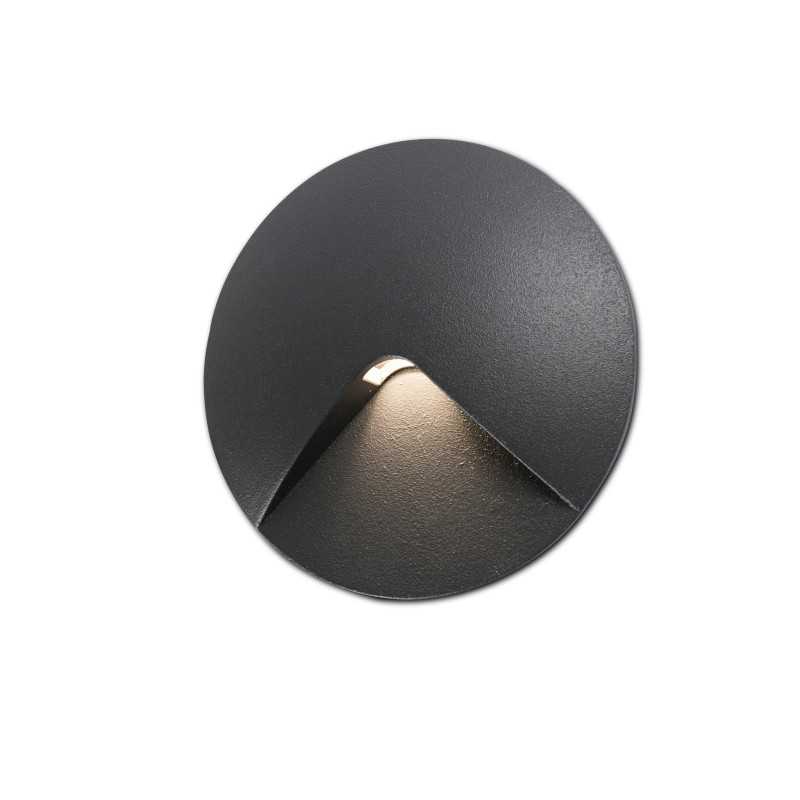 Lampe murale en aluminium avec LED intégrée en gris, CENSEAU