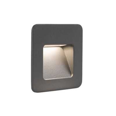 Lampe murale en aluminium avec LED intégrée en gris, AVENAS