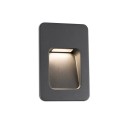 Lampe murale en aluminium avec LED intégrée en gris, GUERIN