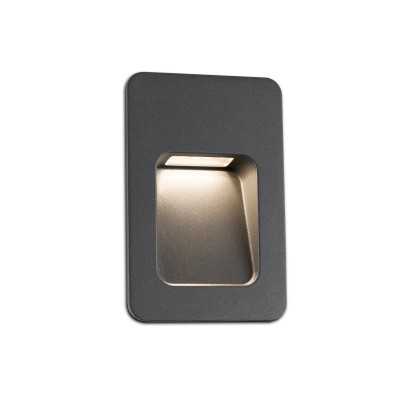 Lampe murale en aluminium avec LED intégrée en gris, GUERIN