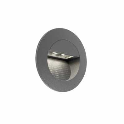 Lampe murale en aluminium avec LED intégrée en gris, CASTRES