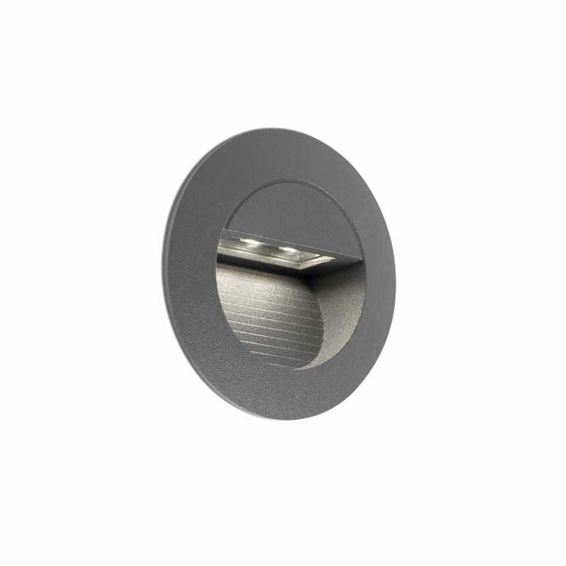 Lampe murale en aluminium avec LED intégrée en gris, CASTRES