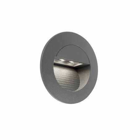 Lampe murale en aluminium avec LED intégrée en gris, CASTRES