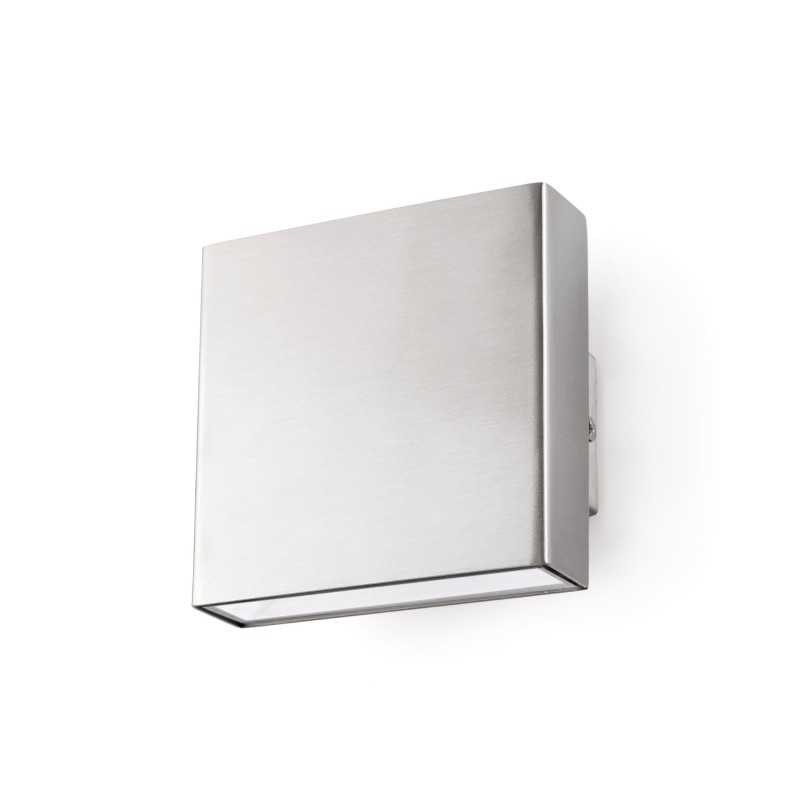 Lampe murale en acier avec LED intégrée en acier brossé, TRIGNAC