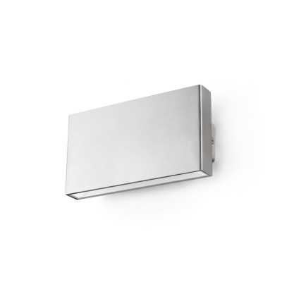 Lampe murale en acier avec LED intégrée en acier brossé, DOMONT