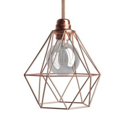 Cage pour lampes en cuivre de 210mm de diamètre x 200mm de hauteur