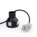 Lampe murale en acier avec LED intégrée en acier brossé, NEFFES