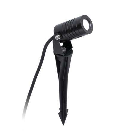 Lampe murale en aluminium avec LED intégrée en noir mat, QUELMES