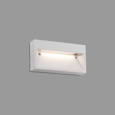 Lampe murale en aluminium avec LED intégrée en blanc mat, TOURNY