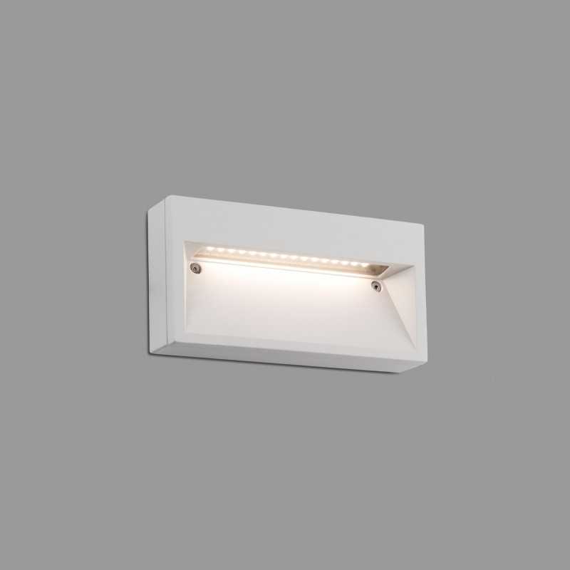 Lampe murale en aluminium avec LED intégrée en blanc mat, TOURNY