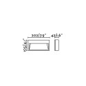 Lampe murale en aluminium avec LED intégrée en gris, TRANGY