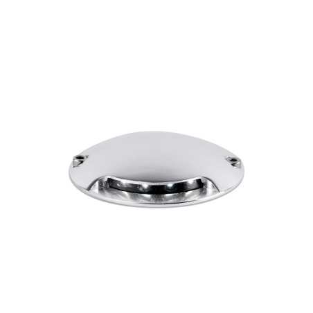 Lampe sol en aluminium avec LED intégrée en acier brossé, LIESLE