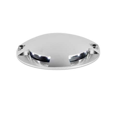 Lampe sol en aluminium avec LED intégrée en acier brossé, CHITRAY